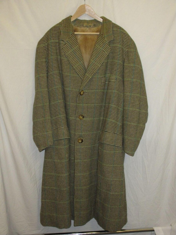 Автомобильное пальто Wilkinson & Son из коричневой шерсти в «гусиную лапку», Британия, 1920-е