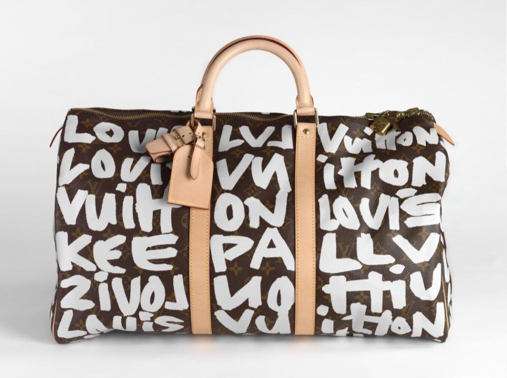 Сумка Keepall 50 с граффити-логотипом, Стивен Спраус для Louis Vuitton, весна-лето 2001