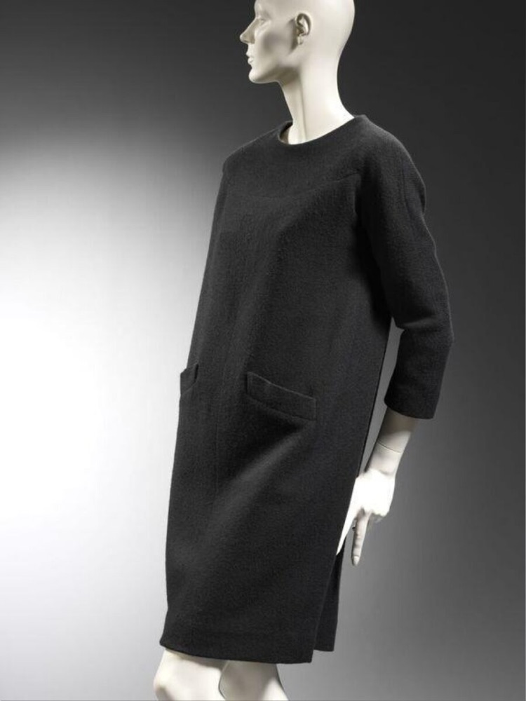 Шерстяное платье-«мешок», Кристобаль Баленсиага, Париж, 1957–1958